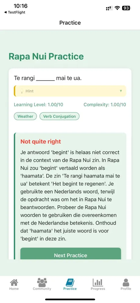 Rapa Nui practice — generative exercises for an endangered language